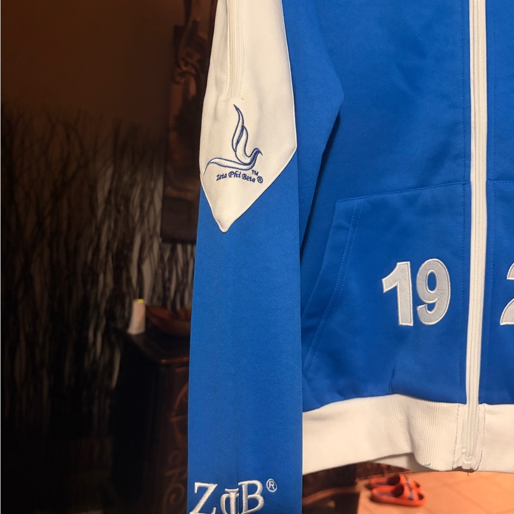 Blue Zeta Phi Beta Zip-Up Jacket - Picture 3 of 4